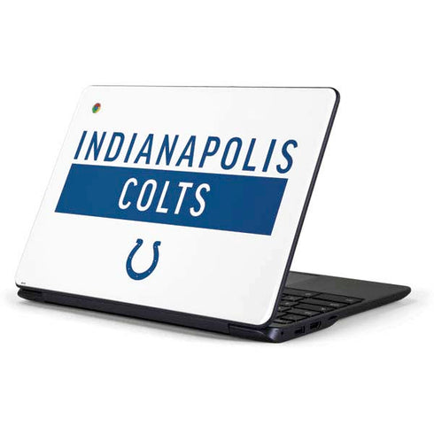 NFL Indianapolis Colts White Performance Series Samsung Chromebook Skin