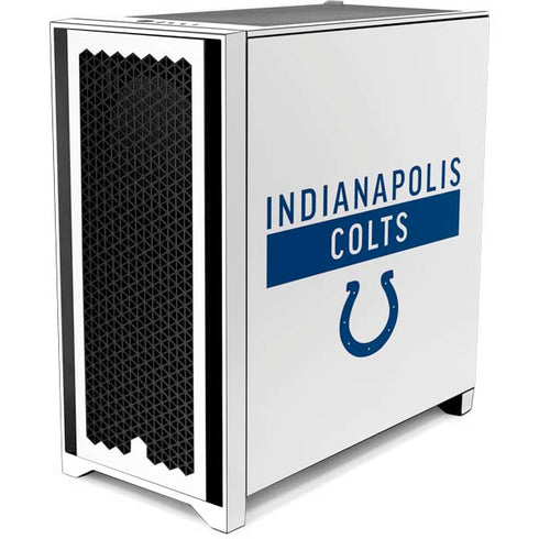 NFL Indianapolis Colts White Performance Series Corsair 4000D Tempered Glass Mid-Tower ATX Case Skin