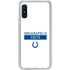 NFL Indianapolis Colts White Performance Series Galaxy A10e Clear Case
