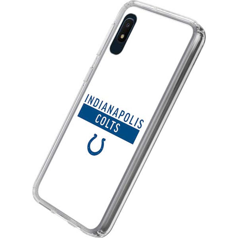 NFL Indianapolis Colts White Performance Series Galaxy A10e Clear Case