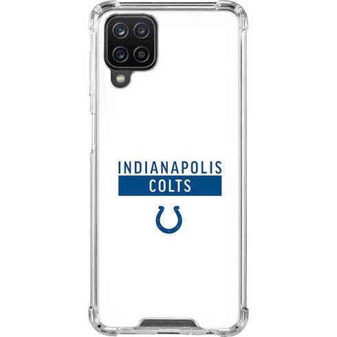 NFL Indianapolis Colts White Performance Series Galaxy A12 Clear Case