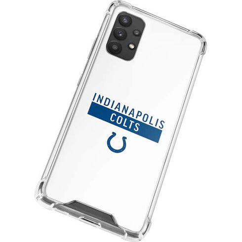 NFL Indianapolis Colts White Performance Series Galaxy A32 5G Clear Case
