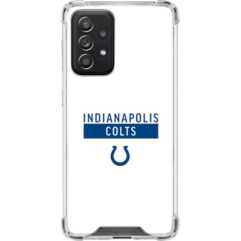 NFL Indianapolis Colts White Performance Series Galaxy A52 5G Clear Case