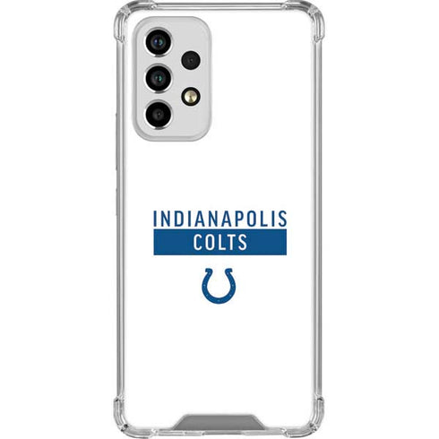 NFL Indianapolis Colts White Performance Series Galaxy A53 5G Clear Case