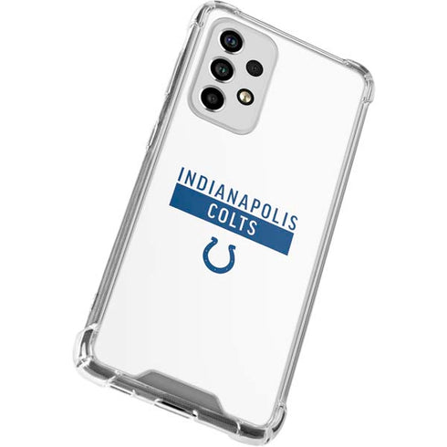 NFL Indianapolis Colts White Performance Series Galaxy A53 5G Clear Case