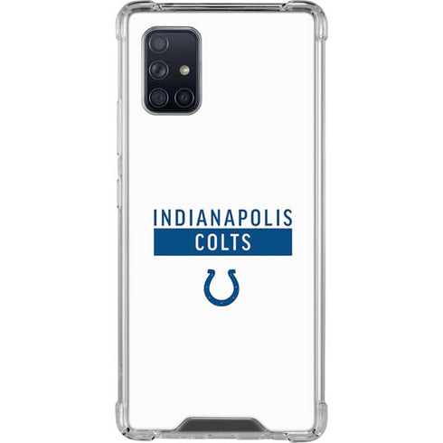 NFL Indianapolis Colts White Performance Series Galaxy A71 5G Clear Case