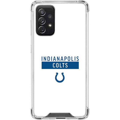 NFL Indianapolis Colts White Performance Series Galaxy A72 5G Clear Case
