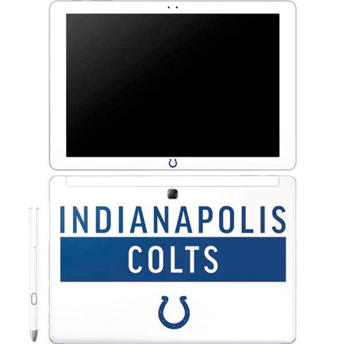 NFL Indianapolis Colts White Performance Series Galaxy Book 12in Skin