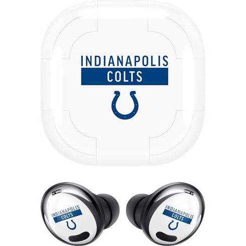 NFL Indianapolis Colts White Performance Series Galaxy Buds Pro Skin