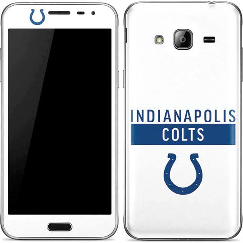 NFL Indianapolis Colts White Performance Series Galaxy J3 Skin