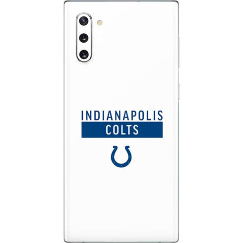 NFL Indianapolis Colts White Performance Series Galaxy Note 10 Skin