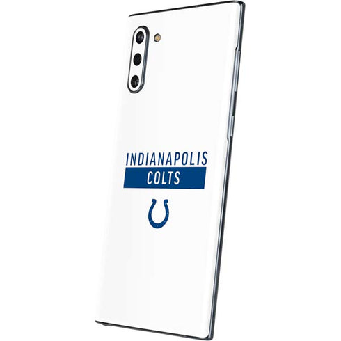 NFL Indianapolis Colts White Performance Series Galaxy Note 10 Skin