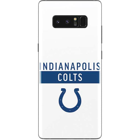 NFL Indianapolis Colts White Performance Series Galaxy Note 8 Skin