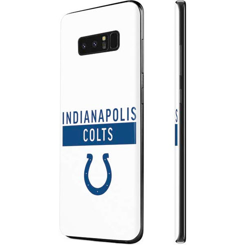 NFL Indianapolis Colts White Performance Series Galaxy Note 8 Skin