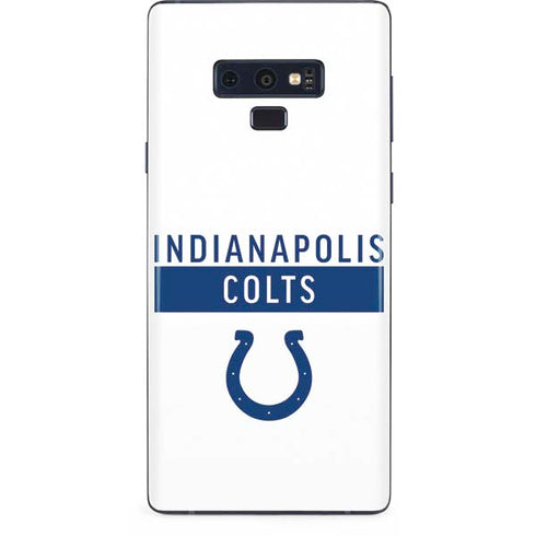 NFL Indianapolis Colts White Performance Series Galaxy Note 9 Skin