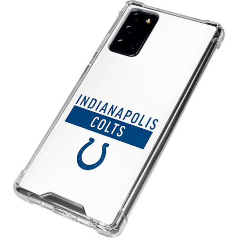 NFL Indianapolis Colts White Performance Series Galaxy Note20 5G Clear Case