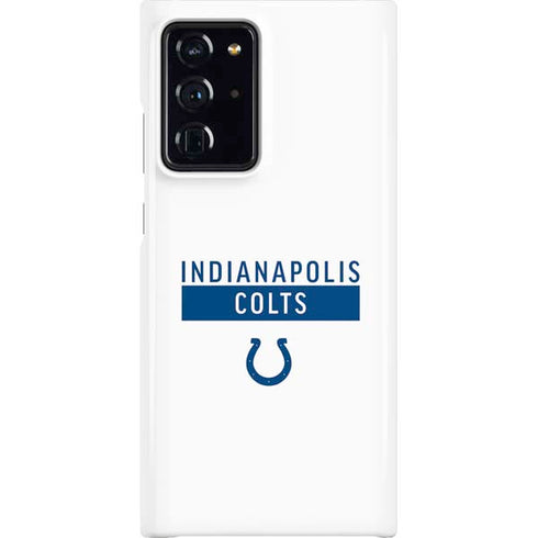 NFL Indianapolis Colts White Performance Series Galaxy Note20 Ultra 5G Lite Case
