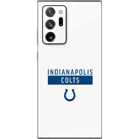 NFL Indianapolis Colts White Performance Series Galaxy Note20 Ultra 5G Skin