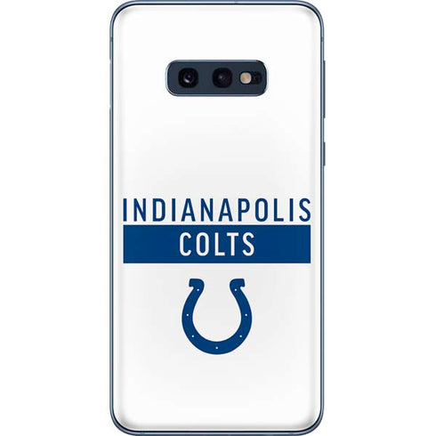 NFL Indianapolis Colts White Performance Series Galaxy S10e Skin