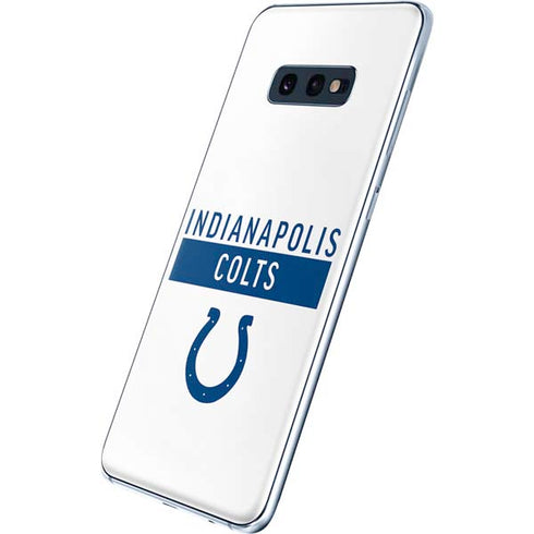 NFL Indianapolis Colts White Performance Series Galaxy S10e Skin