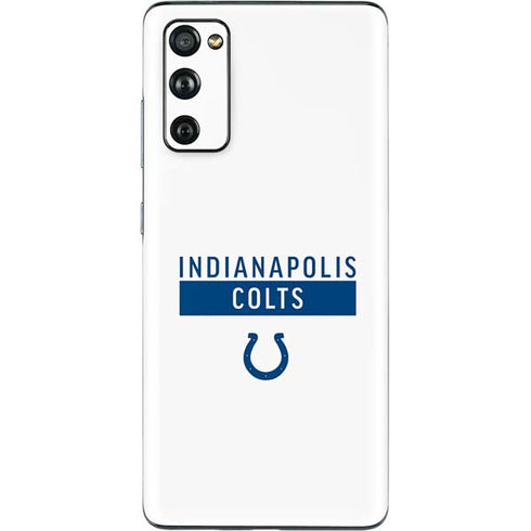 NFL Indianapolis Colts White Performance Series Galaxy S20 Fan Edition Skin