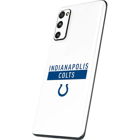 NFL Indianapolis Colts White Performance Series Galaxy S20 Fan Edition Skin