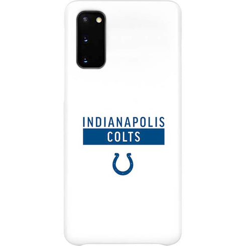 NFL Indianapolis Colts White Performance Series Galaxy S20 Lite Case