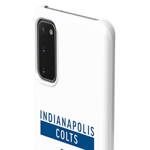 NFL Indianapolis Colts White Performance Series Galaxy S20 Lite Case