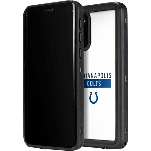 NFL Indianapolis Colts White Performance Series Galaxy S20 Plus Waterproof Case