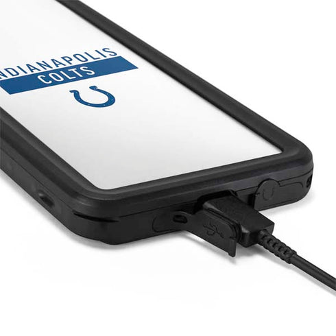 NFL Indianapolis Colts White Performance Series Galaxy S20 Plus Waterproof Case