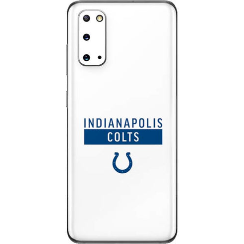 NFL Indianapolis Colts White Performance Series Galaxy S20 Skin