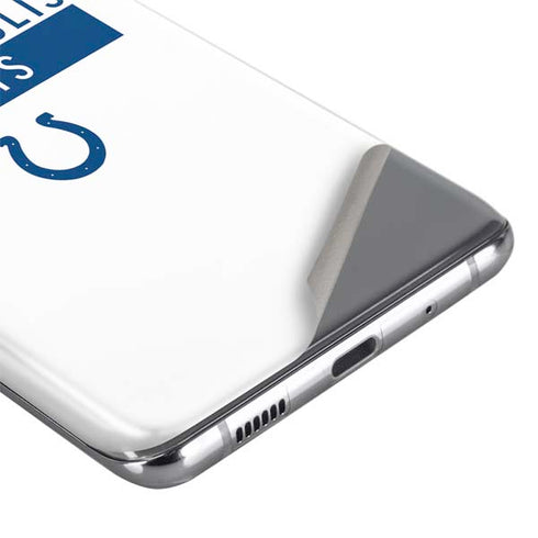 NFL Indianapolis Colts White Performance Series Galaxy S20 Skin