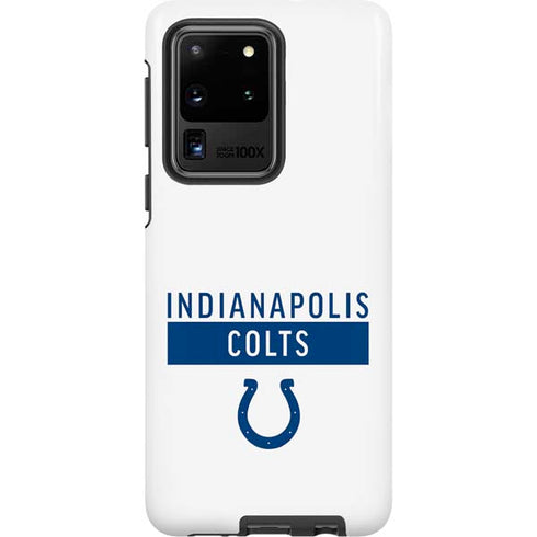 NFL Indianapolis Colts White Performance Series Galaxy S20 Ultra 5G Pro Case