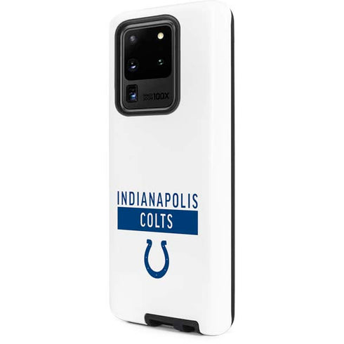 NFL Indianapolis Colts White Performance Series Galaxy S20 Ultra 5G Pro Case