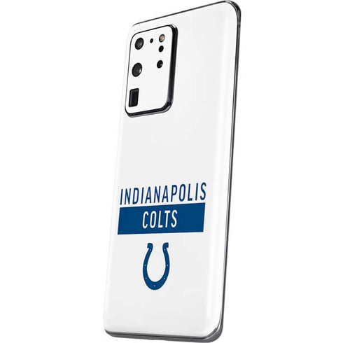 NFL Indianapolis Colts White Performance Series Galaxy S20 Ultra 5G Skin