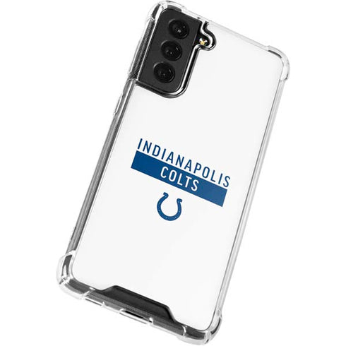 NFL Indianapolis Colts White Performance Series Galaxy S21 FE Clear Case
