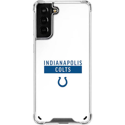 NFL Indianapolis Colts White Performance Series Galaxy S21 Plus 5G Clear Case