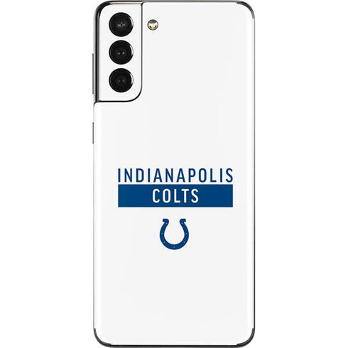NFL Indianapolis Colts White Performance Series Galaxy S21 Plus 5G Skin