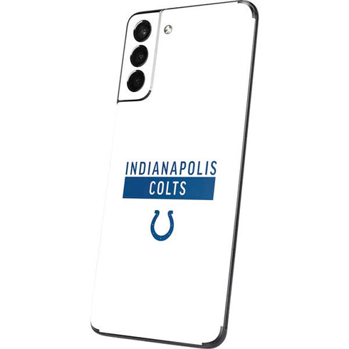 NFL Indianapolis Colts White Performance Series Galaxy S21 Plus 5G Skin