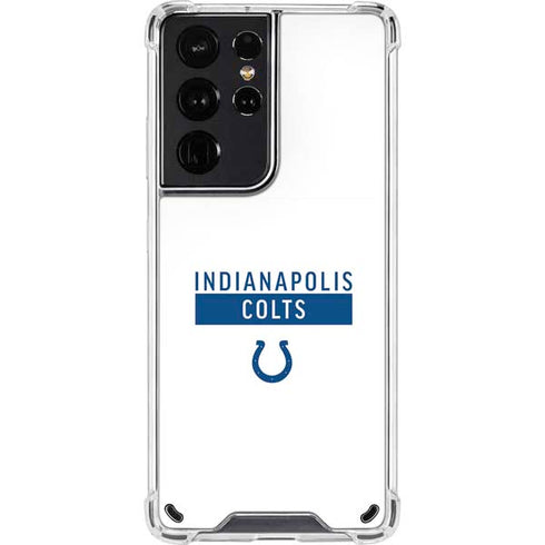 NFL Indianapolis Colts White Performance Series Galaxy S21 Ultra 5G Clear Case