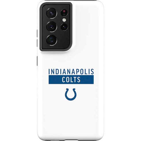 NFL Indianapolis Colts White Performance Series Galaxy S21 Ultra 5G Pro Case
