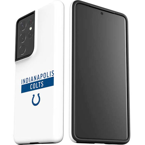 NFL Indianapolis Colts White Performance Series Galaxy S21 Ultra 5G Pro Case