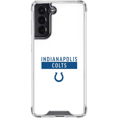 NFL Indianapolis Colts White Performance Series Galaxy S22 Clear Case