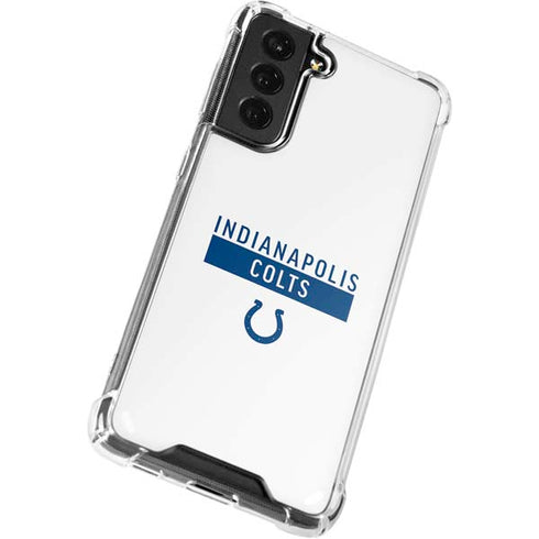 NFL Indianapolis Colts White Performance Series Galaxy S22 Plus Clear Case