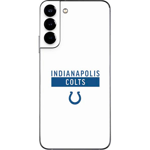 NFL Indianapolis Colts White Performance Series Galaxy S22 Plus Skin
