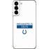 NFL Indianapolis Colts White Performance Series Galaxy S22 Plus Skin