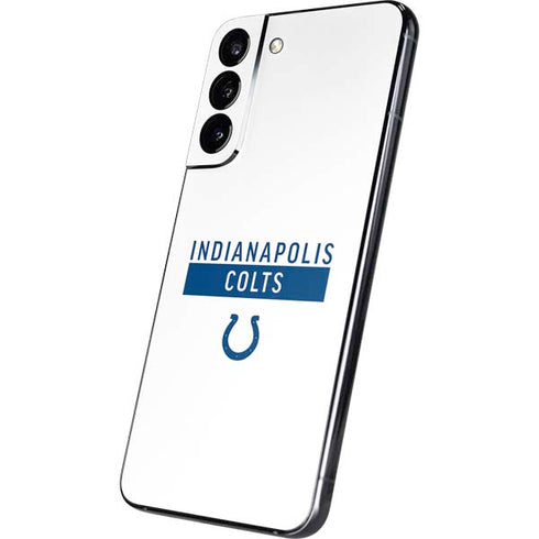 NFL Indianapolis Colts White Performance Series Galaxy S22 Plus Skin