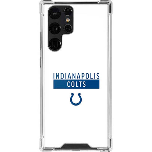 NFL Indianapolis Colts White Performance Series Galaxy S22 Ultra Clear Case