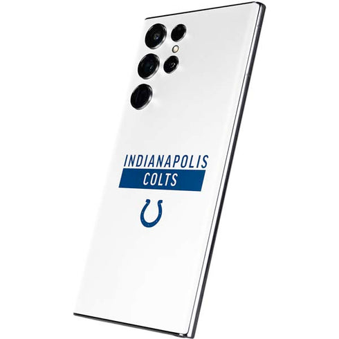 NFL Indianapolis Colts White Performance Series Galaxy S22 Ultra Skin
