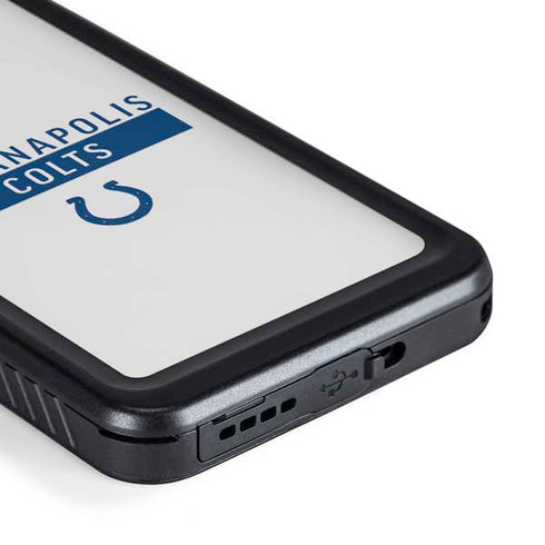 NFL Indianapolis Colts White Performance Series Galaxy S23 Waterproof Case